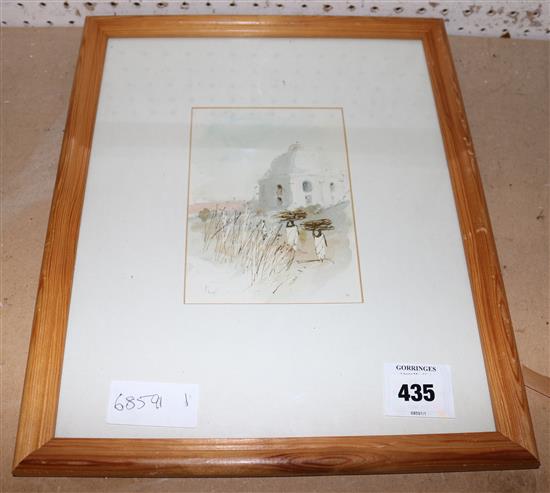 Sir Hugh Casson (1910-) Tughluqabab, 6 x 4.25in.